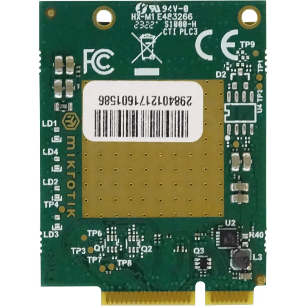 Imagen 3 de MIKROTIK 2-U.FL LTE6-1/3/5/7/8/ 20/28/38/40/41 3G-R8 MiniPCIe 300mbps