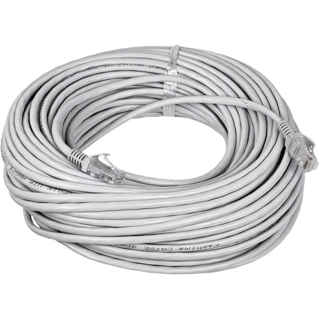 Imagen 2 de 30mt Gris PatchCord 1-unid CAT5E UTP CCA-Aleacion RJ45 Inyectado