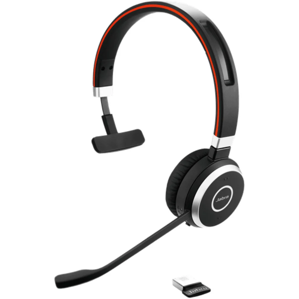 Audífonos Inalámbricos Jabra Evolve 65 SE Link380a MS Mono c/mic Dongle/USB Negr