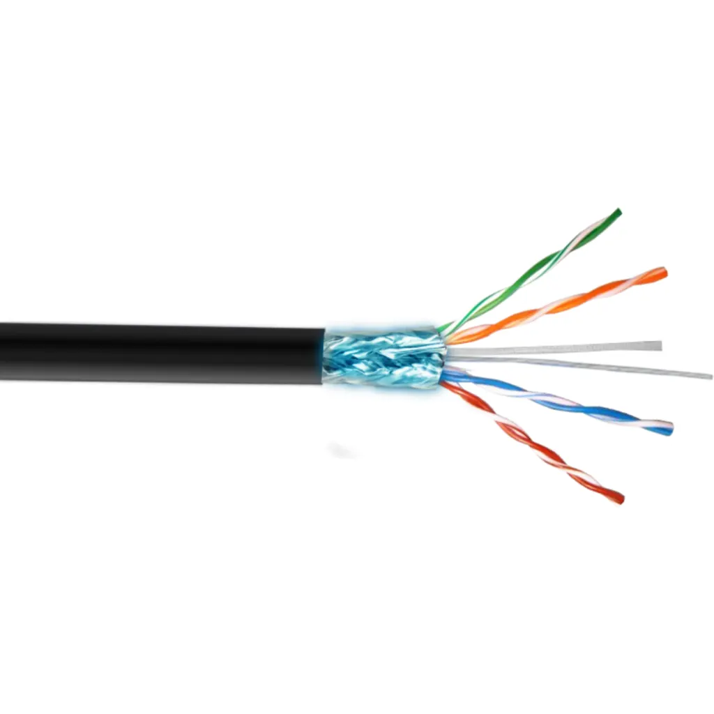 Imagen 1 de Cable Negro LinkMade 100mt Cat5E F/UTP Exterior PE Solid Unifilar