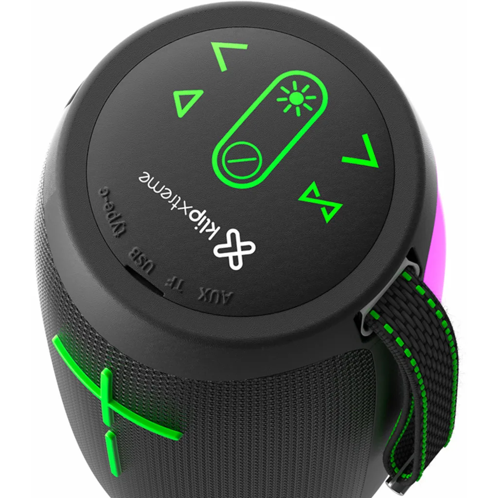 Imagen 4 de Parlante Portál KlipX ZoundFire Pro, LED Flame Lights 16W TWS Bluetooth5.0 Negro