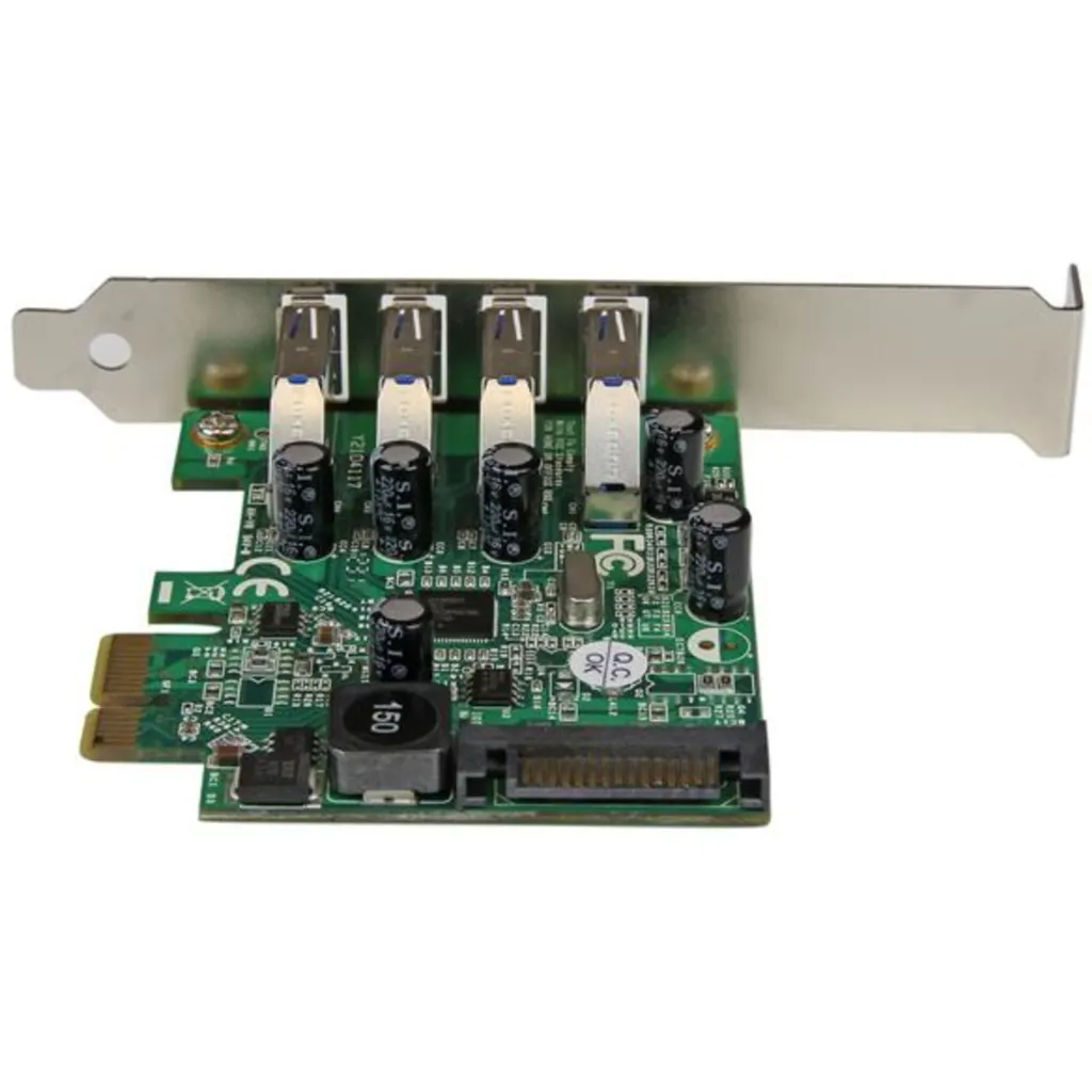Imagen 2 de Tarjeta StarTech, PCIe x1 con 4 Puertos USB 3.0 con UASP Alimentación SATA LowPr