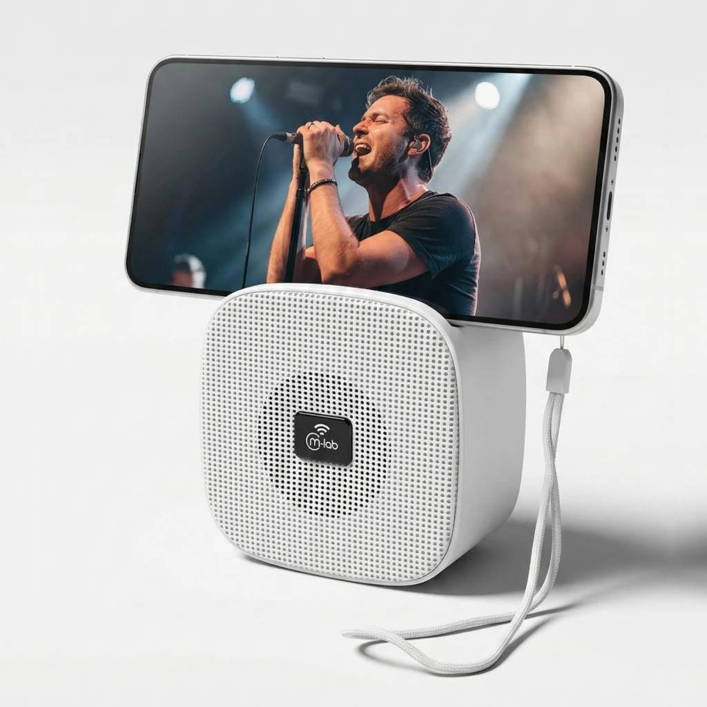 Imagen 3 de MLAB PARLANTE MINI FLAMING CUBE WHITE