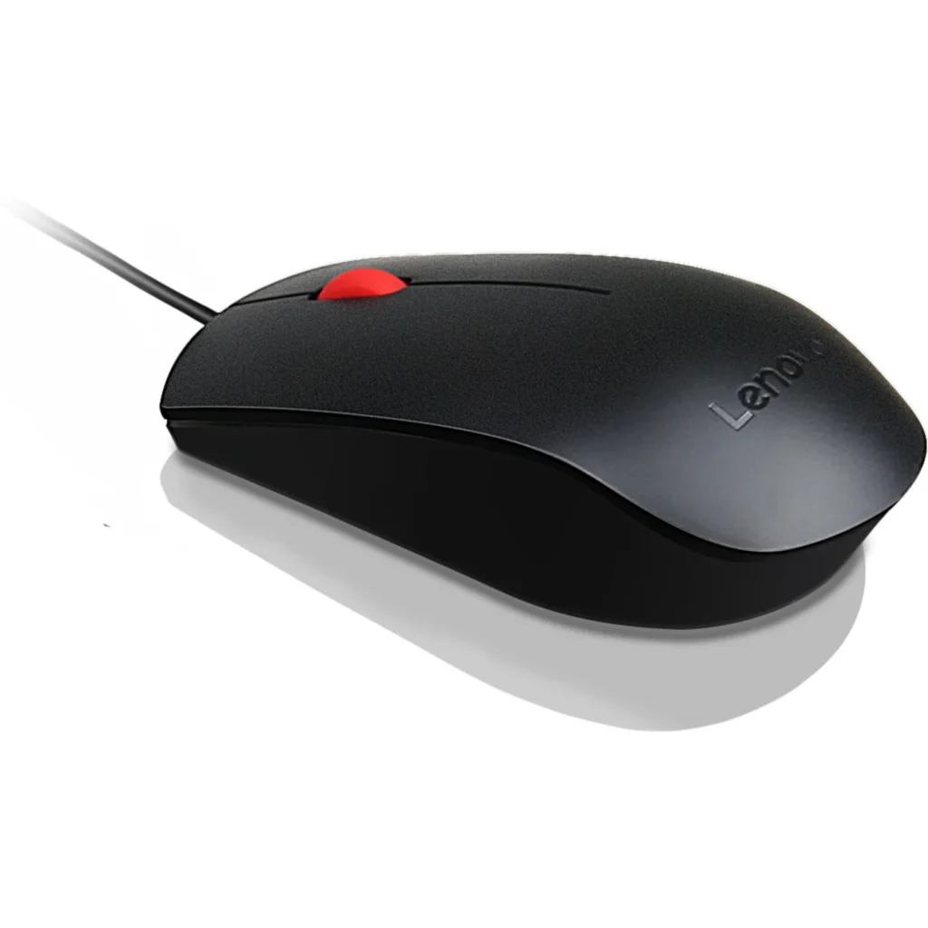 Imagen 2 de Mouse Alámbrico Lenovo Essential, Optico 1600DPI 3 Botones USB / SIN CAJA