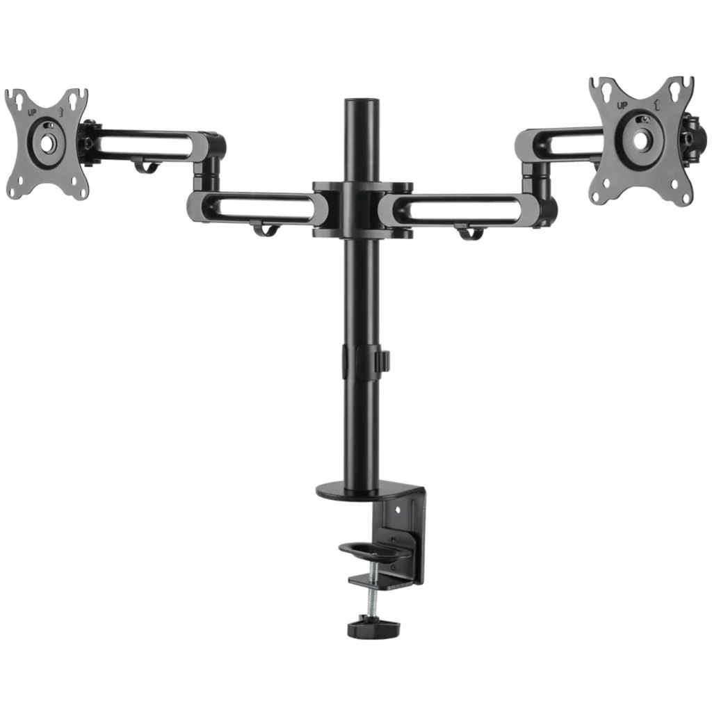 Imagen 2 de StarTech.com Brazo de Soporte para Monitor - Articulado - de Aluminio - para Monitores VESA de hasta 32IN - con Dos Brazos Giratorios - Mount para 2 monitores (brazo ajustable) - aluminio - negro - tamaño de pantalla: hasta 32" - montable en escritorio