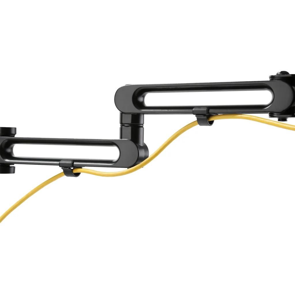 Imagen 4 de StarTech.com Brazo de Soporte para Monitor - Articulado - de Aluminio - para Monitores VESA de hasta 32IN - con Dos Brazos Giratorios - Mount para 2 monitores (brazo ajustable) - aluminio - negro - tamaño de pantalla: hasta 32" - montable en escritorio