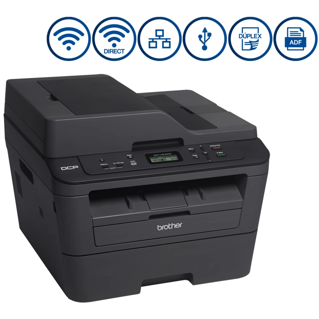 Imagen 2 de Impresora Multifunción Brother DCP-L2540DW Laser Monocromo Duplex WiFi LAN USB