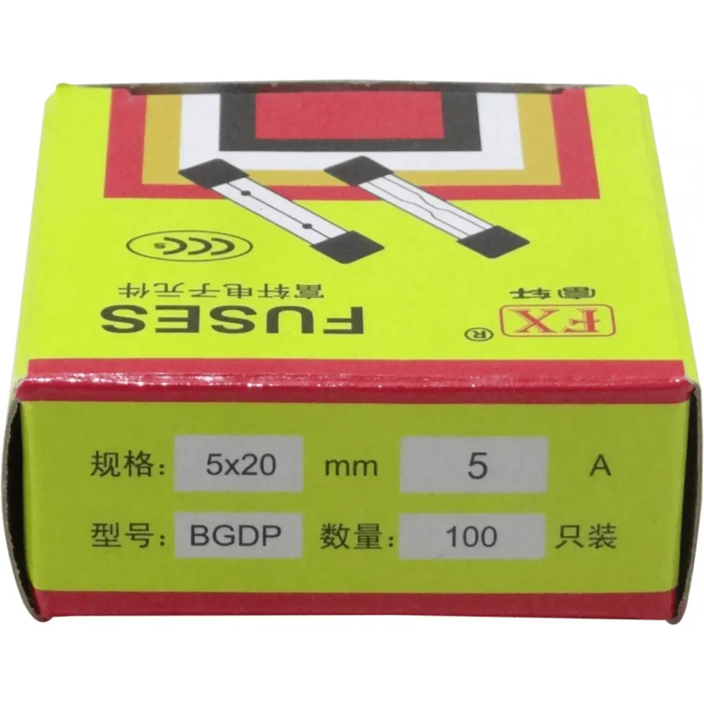 Imagen 2 de CAJA 100-unids. 5A 5x20mm 250V Fusible Rapido Cilindrico Vidrio