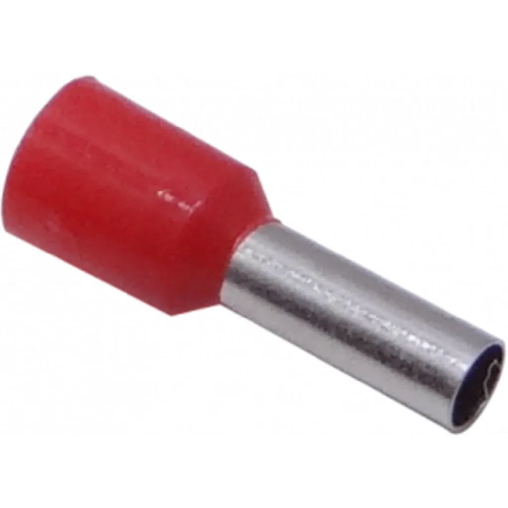 Imagen 2 de Rojo 4,0mm2 9/16mm 100-unid AWG12 Ferrules Terminal Aislado Crimpeable