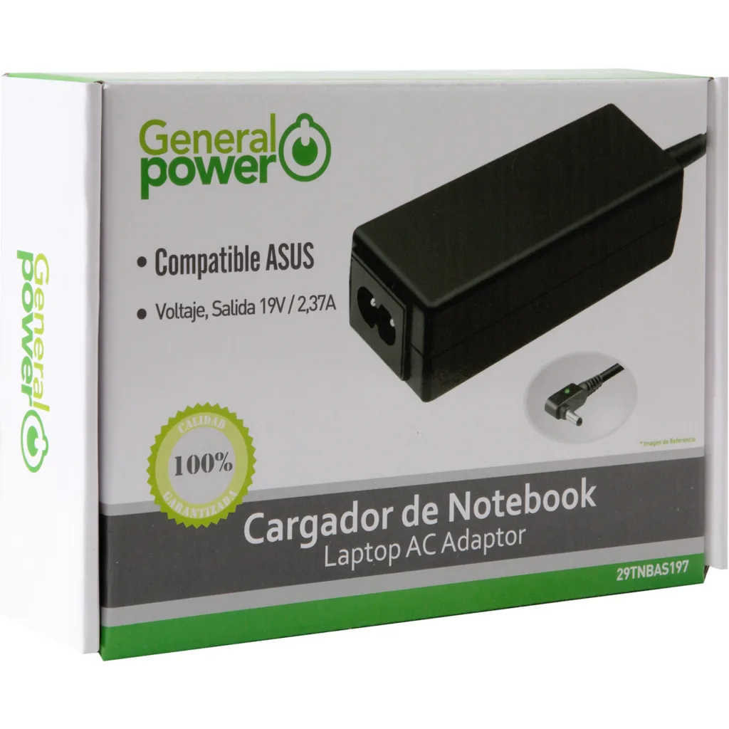 Imagen 1 de Cargador Notebook Asus 45W 19V 2.37A (4.0*1.35mm)
