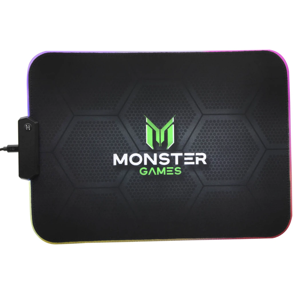 Imagen 2 de Mouse Pad Monster PA351 RGB 350*250*3mm Cable USB 1.5m 