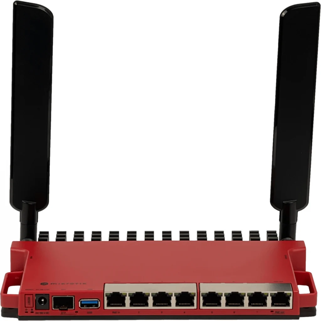 Imagen 5 de MIKROTIK 8-1000 1-SFP LCD USB L4 2,4GHz-1W-2x2 PoE L009UIGS-2HAXD-IN