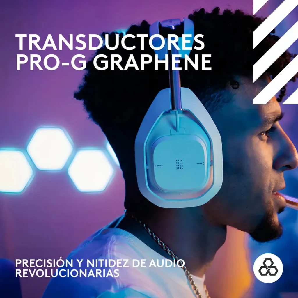 Imagen 5 de Audífonos Gamer inalámbricos Logitech G Astro A50 X Lightspeed Dolby Atmos White