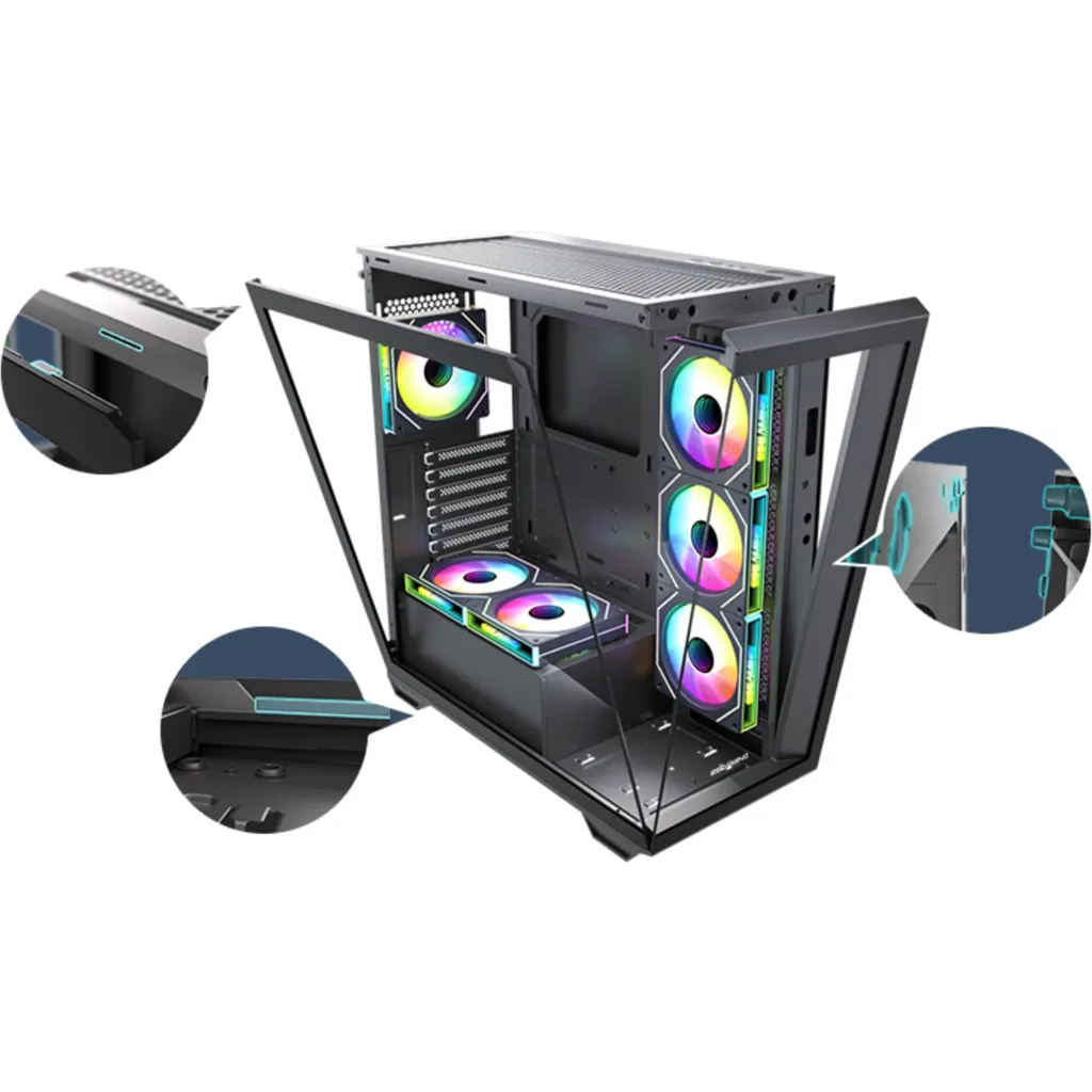 Imagen 2 de PC GAMER ESGAMING  R7 7800X3D | 32GB  DDR5(2X16) | 1TB NVME | RTX 5060 8GB | WIFI | WC 360 ARGB | FREEDOS 