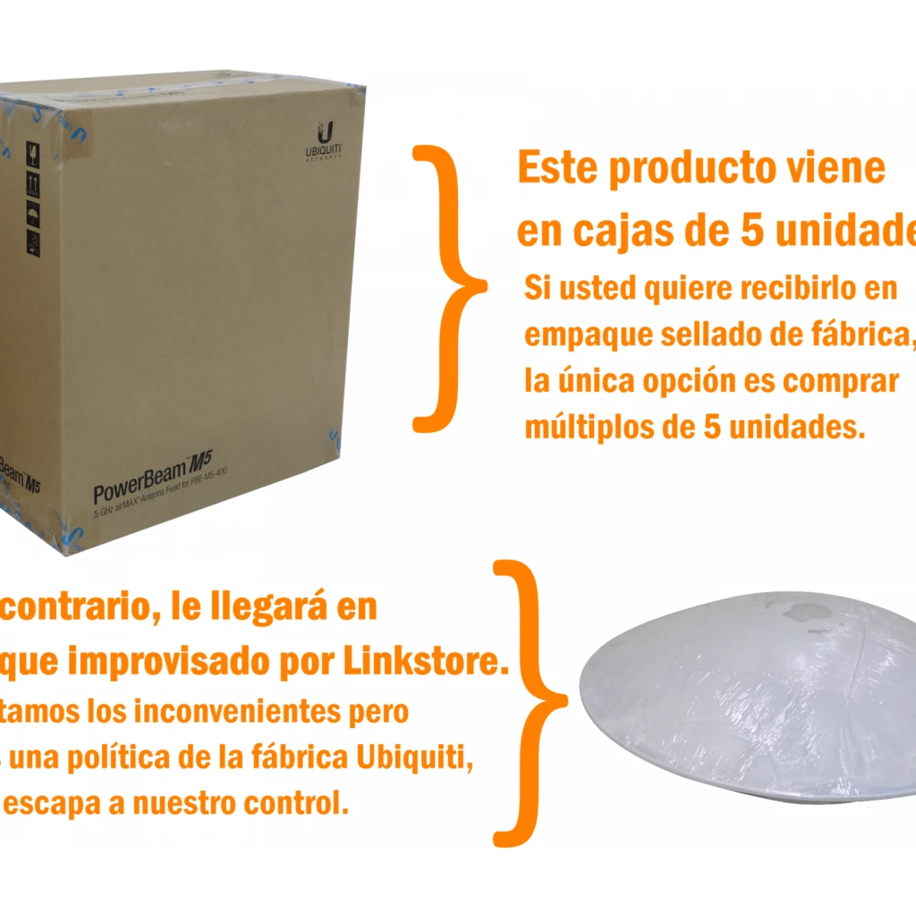 Imagen 4 de Ubiquiti PowerBeam 5GHz, MIMO2x2, 802.11n 26dBm power, antenna dish 25dBi