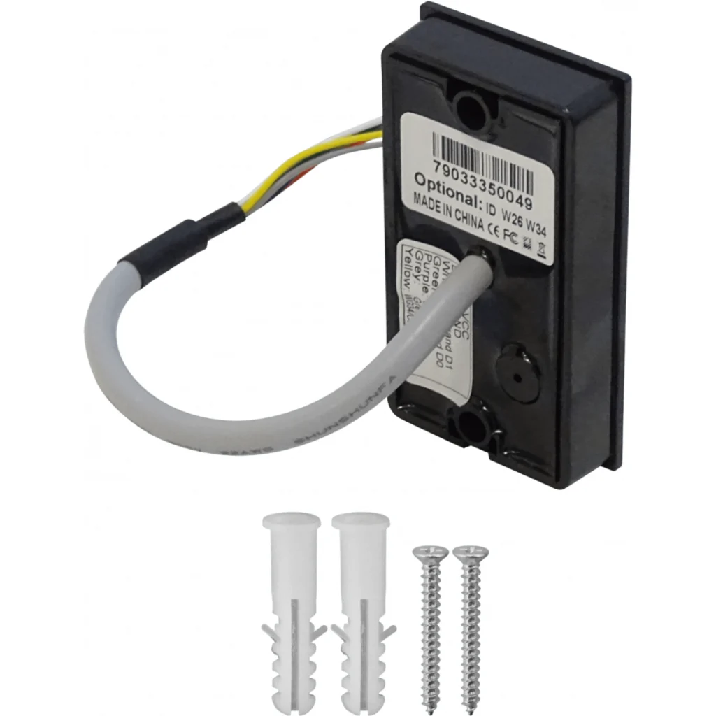 Imagen 1 de KR101E. Lector esclavo de tarjetas RFID 125khz, wiegand 26bits, uso exterior ip65.