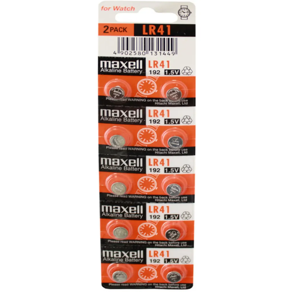 BLISTER 10 PILAS ALCALINA MAXELL LR41