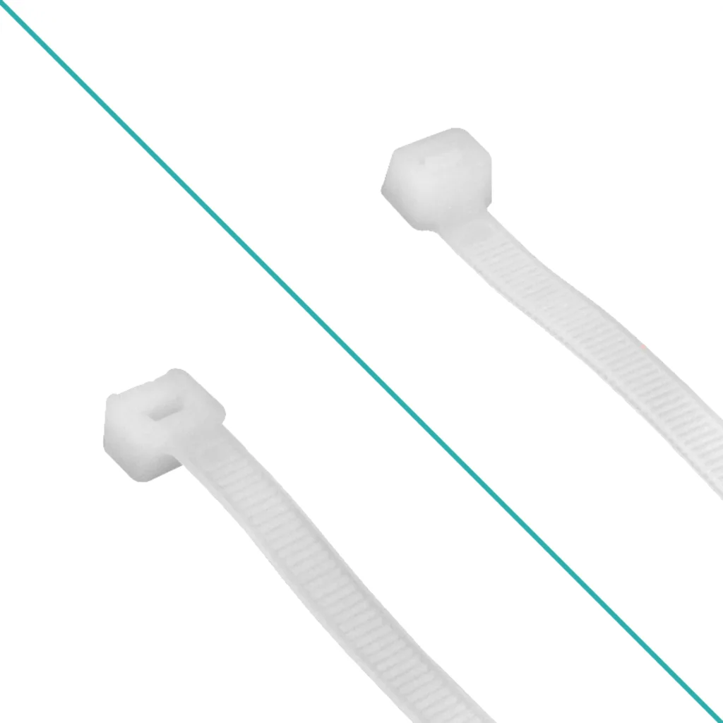 Imagen 2 de 50-un 500x7,2mm Blanca Amarra Plastica Nylon 7.2x500mm