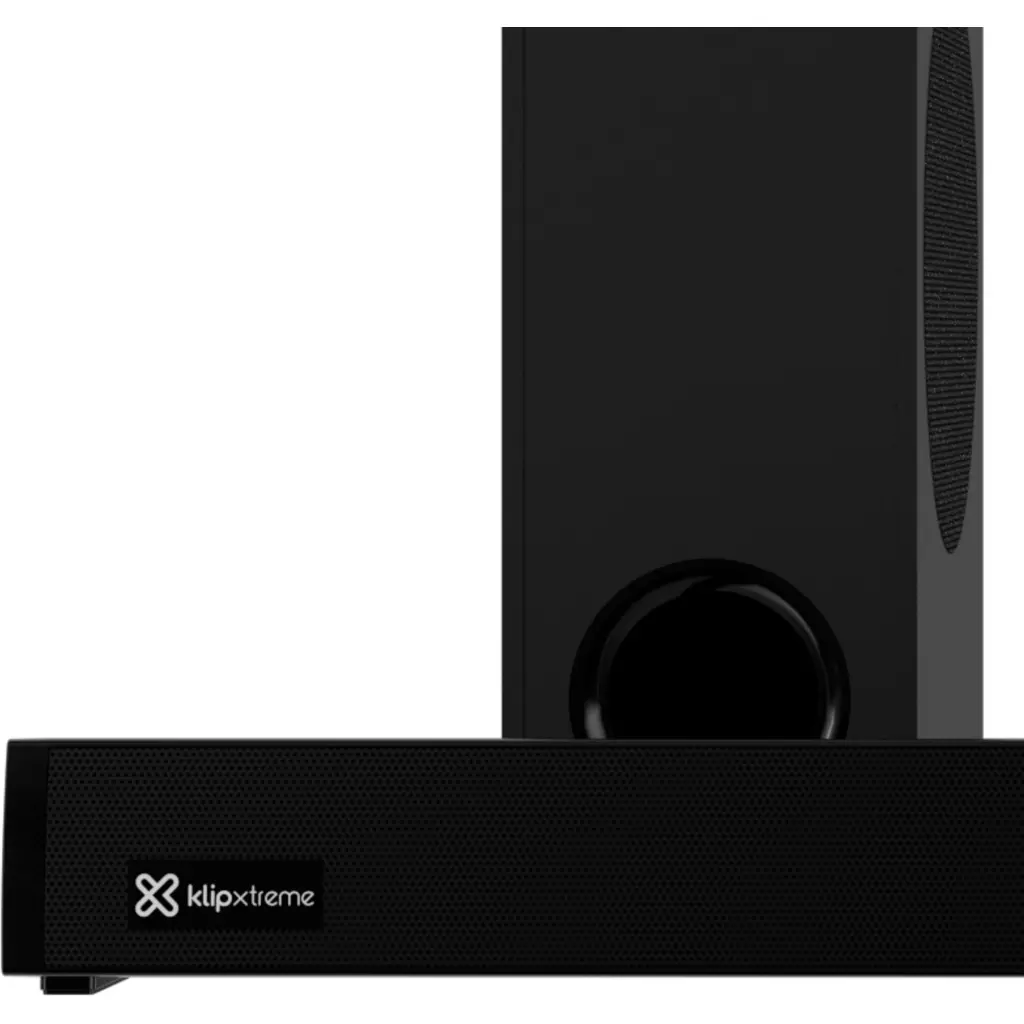 Imagen 3 de Parlantes Soundbar KlipX KSB-230, 2.1ch 160W BT HDMI OPT AUX USB Color Negro