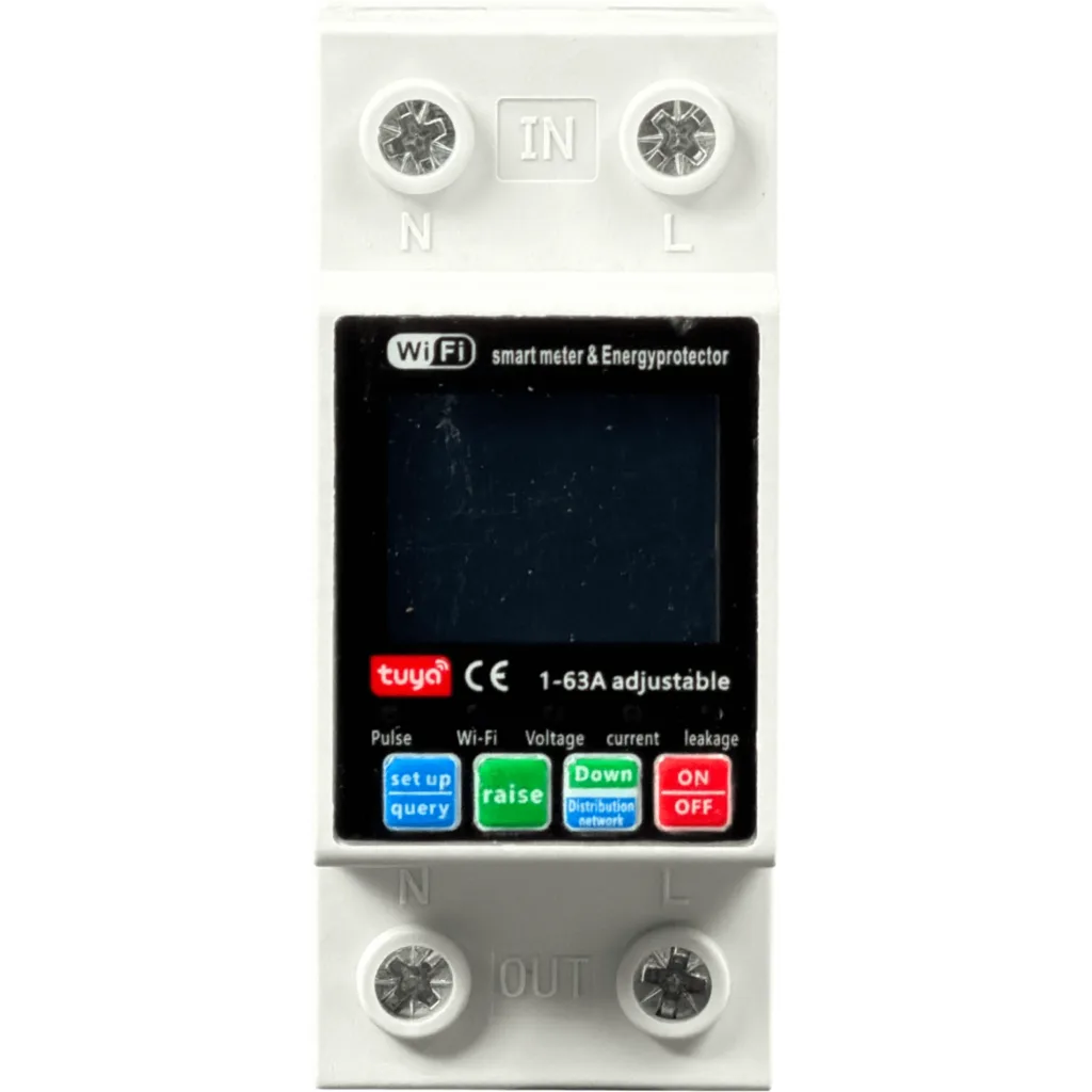 Imagen 2 de Wifi 63A 150-300V-Ajustable 1-63A-Ajustable Interruptor Automatico