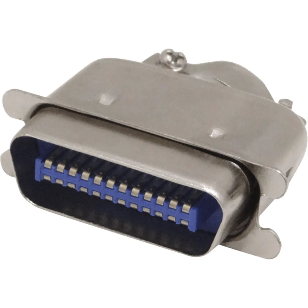 Imagen 1 de Conector 24-pin Macho Soldable Centronics CEN24 c/Tapa-Metalica