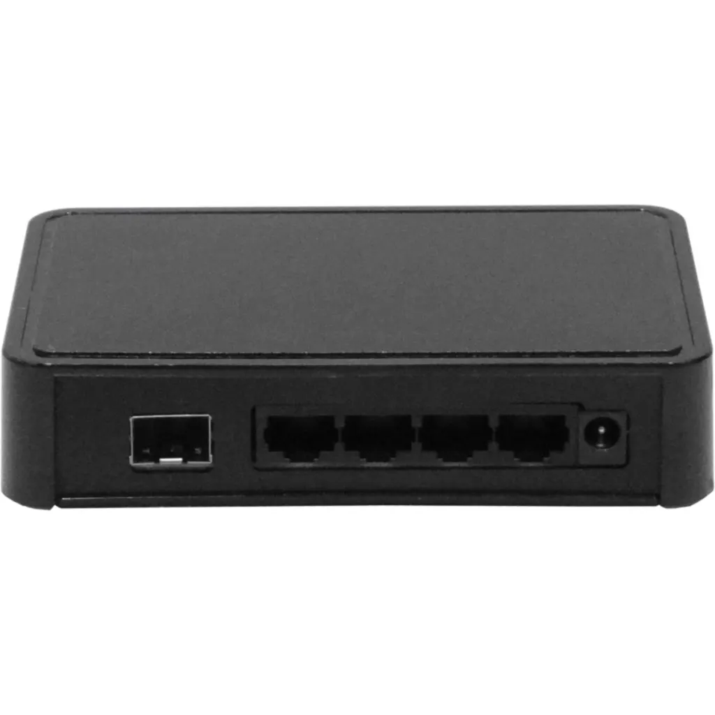 EUROLAN Switch Fibra 1-SFP 4-1000 no-Admin inc-12V 129x75x30mm