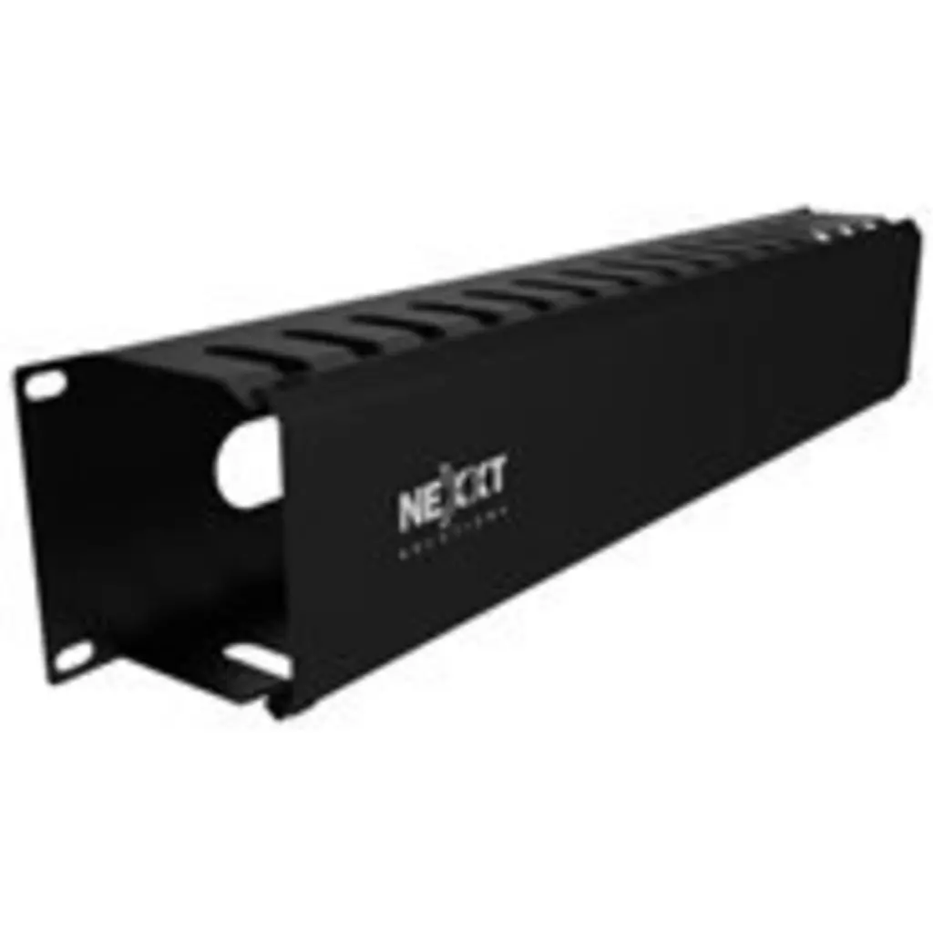 Imagen 2 de Organizador de Cables Nexxt Solutions NPM-DH2UB, Horizontal 2U, 19", Negro