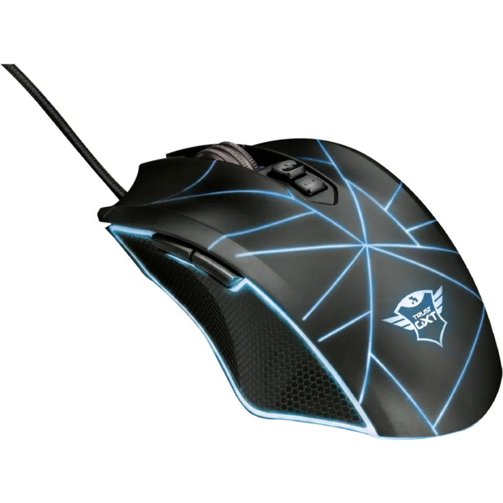 Imagen 3 de Mouse Gamer Alámbrico Trust GXT160 TURE RGB Óptico 4000DPI 7 Botones USB-A Negro