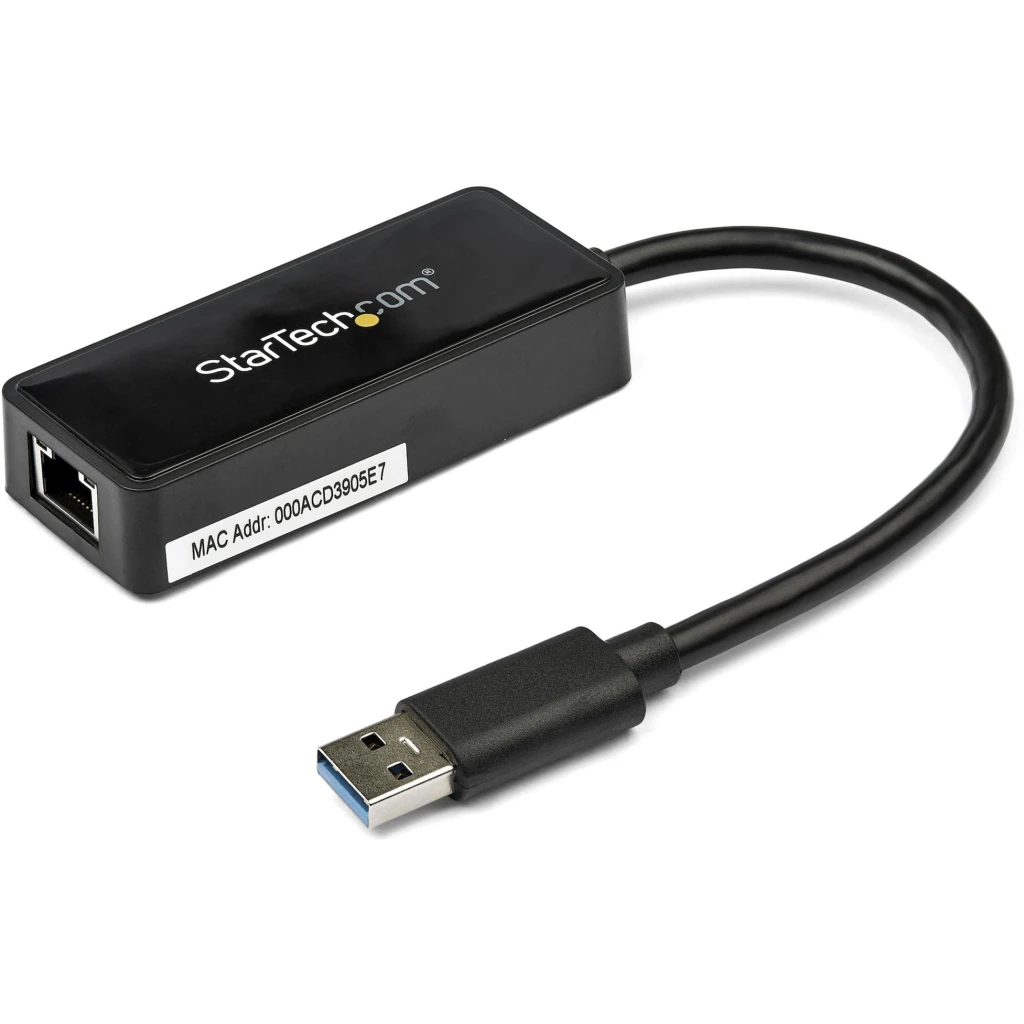 Imagen 0 de Adaptador USB 3.0 a Red Gigabit Trasnferencia Max 5000 Mbit/s Negro - StarTech