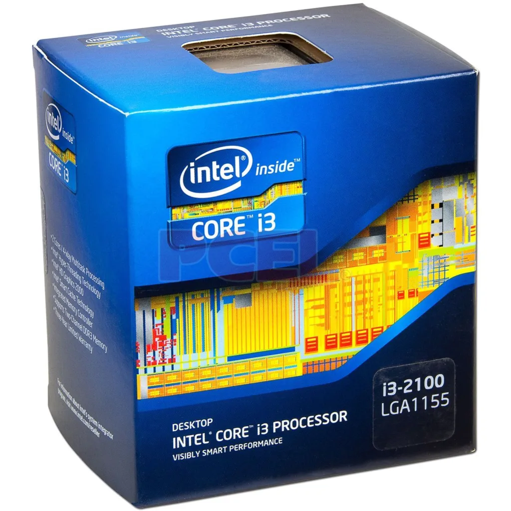 CPU Intel® Core I3-2100 2Gth 3.10GHz Frec.Máx 3MB 2 Núcleos LGA1155 c/Gráf s/FAN (Reacondicionado - Sin Disipador)
