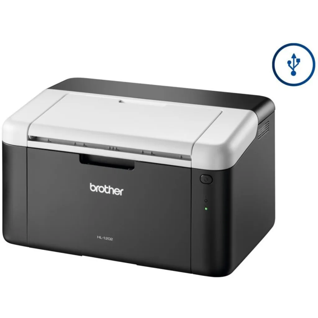 Imagen 2 de Impresora Brother HL-1202 Laser Monocromática 2400*600dpi 21ppm USB 2.0