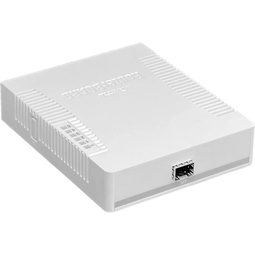 Imagen 2 de Switch Mikrotik RB260GSP, 5x Ethernet 10/100/1000 4-PoE/9-28VDC 1-SFP SwOS VLAN