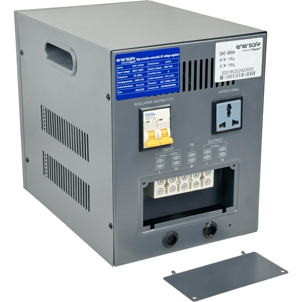 Imagen 5 de ENERSAFE Regulador Tension 5KVA 4500W 0,9 164-260VAC Reglet Monofasico