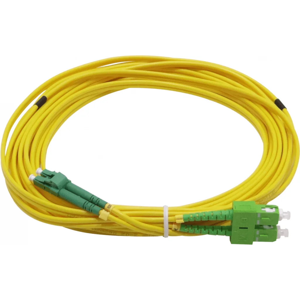 Imagen 1 de 6mt SC/APC-LC/APC MonoModo SM Duplex Jumper Cable Fibra 9/125um 3mm 