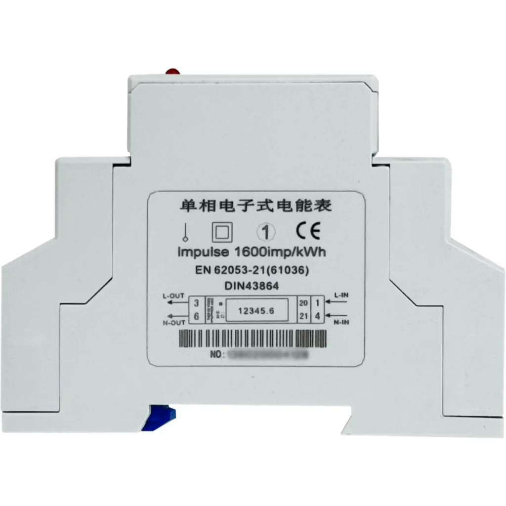 Imagen 2 de Medidor 2,5-30A Volt Ampere Watt BackLit RielDin-18mm 230VAC Remarcad