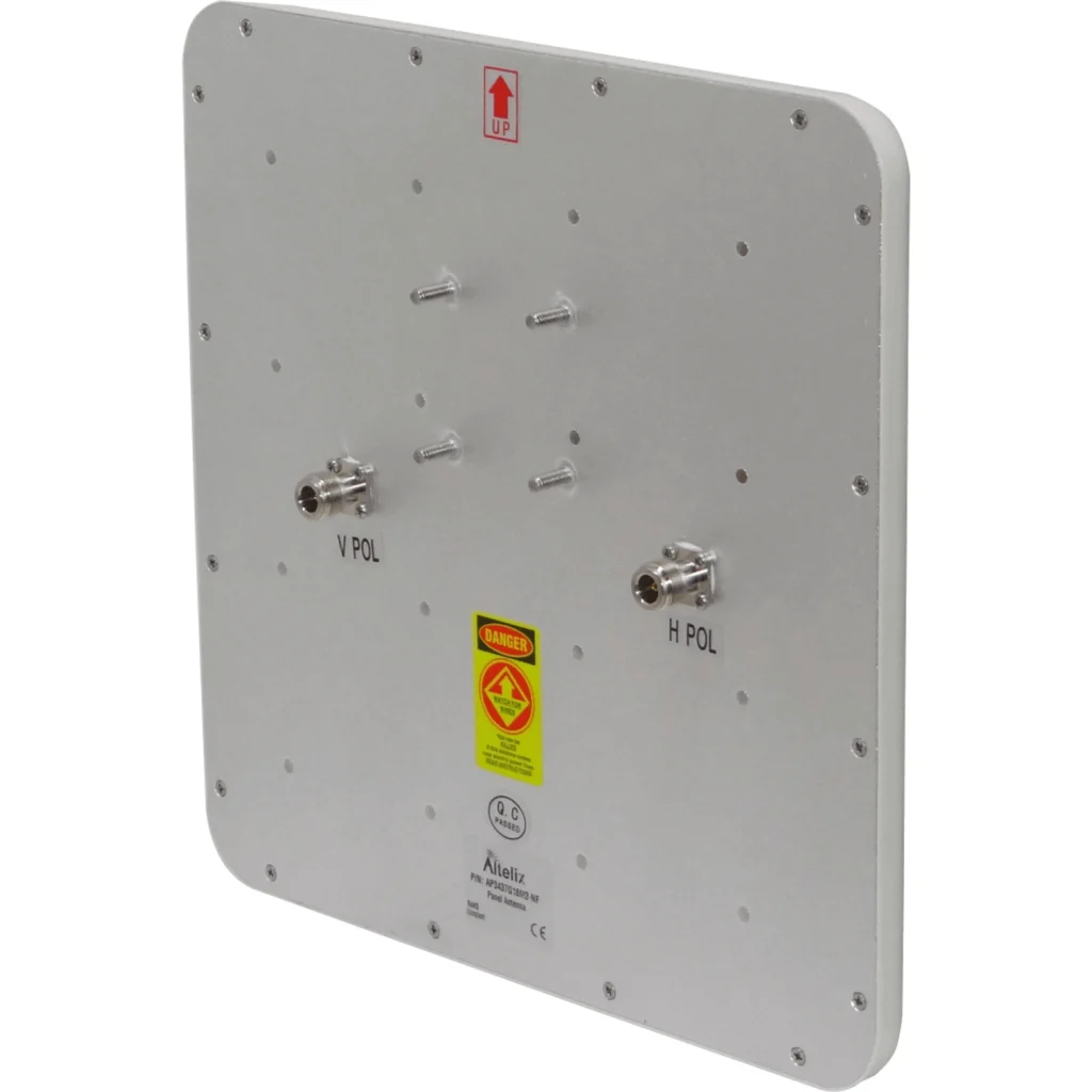 ALTELIX 3,4-3,7GHz DualPol Panel 18dBi 15x15o 2x2 2-N-Hembra 307x307mm