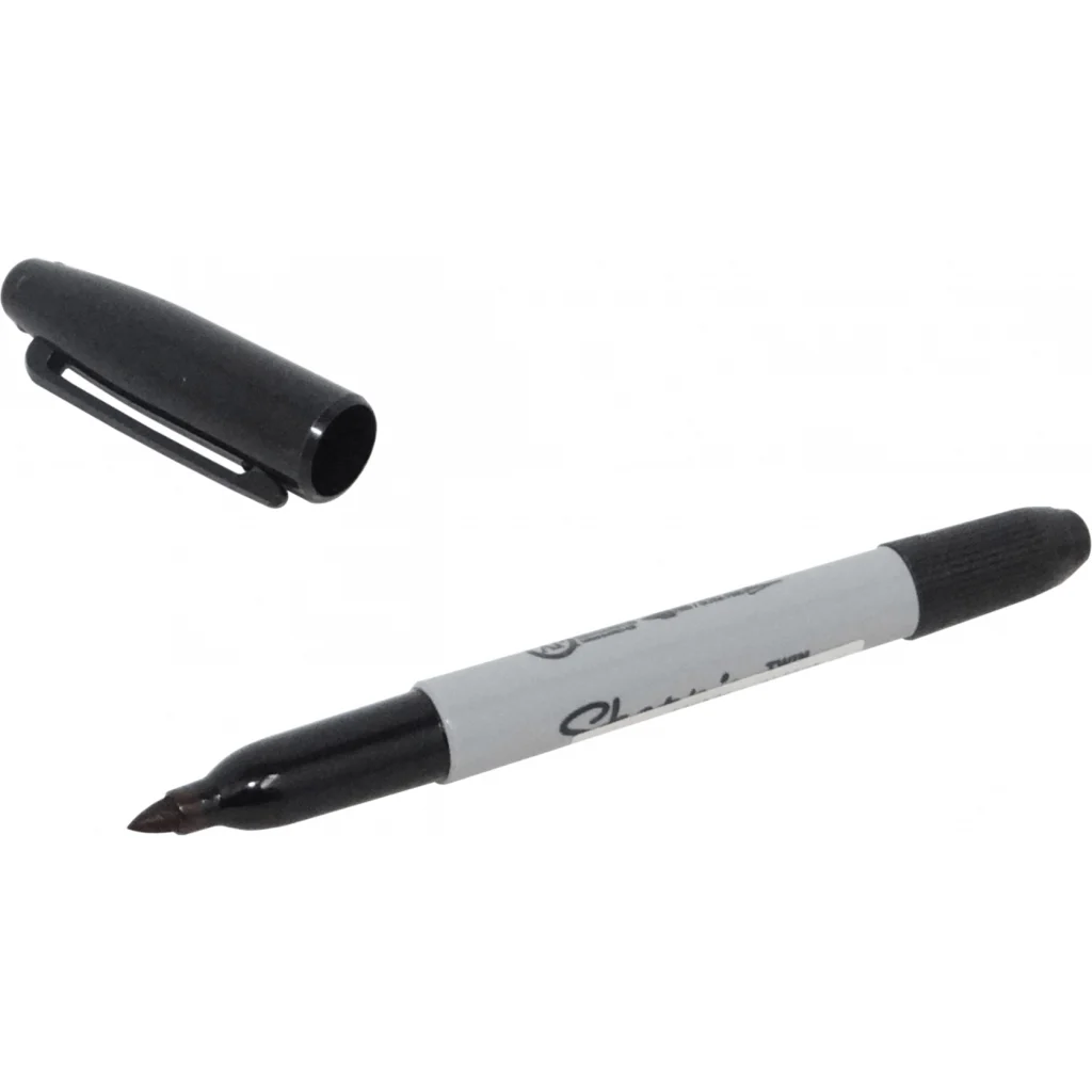 Imagen 1 de SHARPIE Twin Tip Negro Permanente Marcador Plumon unidad 1805635