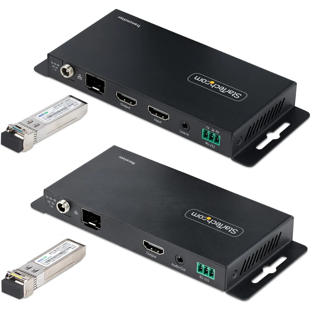 Imagen 1 de Kit Extensor HDMI por Fibra StarTech ST121HD20FXA2, 4K 60Hz HDMI