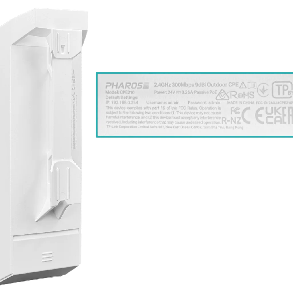 Imagen 3 de Access Point TP-Link 2.4 HZ 9DBI 2x2 27 DBM 2-100 INC-Poe24v24w 65Xx35° Exterior