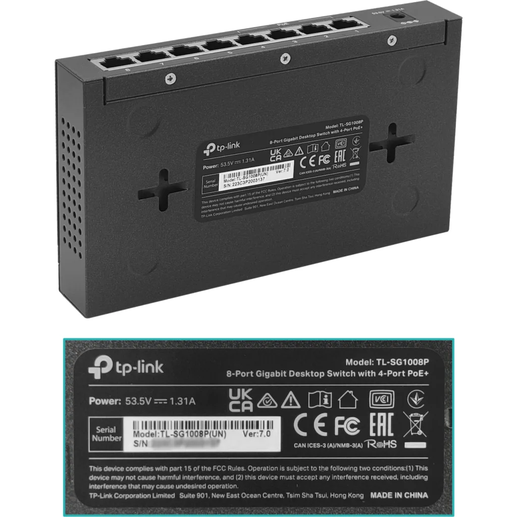 Imagen 6 de Switch TP-Link de 8 Puertos Gigabit con 4 Puertos PoE