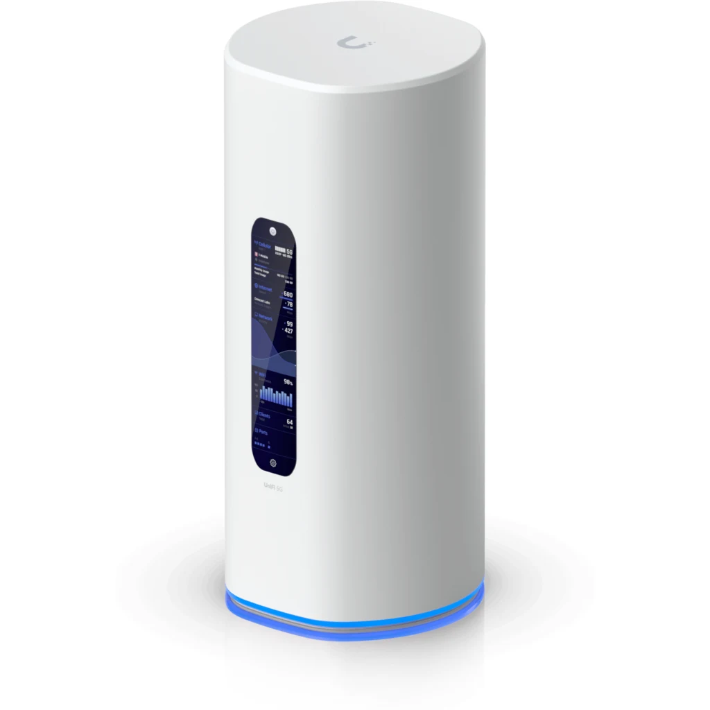 UI LTE/5G 2-SIM WiFi7 4-2500(1-PoE 1-SFP+ 64GB-mSD UniFi Cloud Gateway
