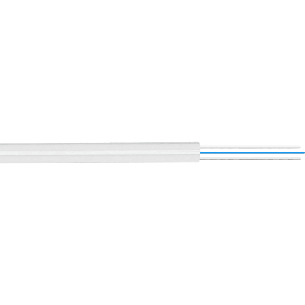 Imagen 2 de 1-Fibra-G652D Blanca 500m DropCable Exter. FTTH SM LSZH 3x2mm