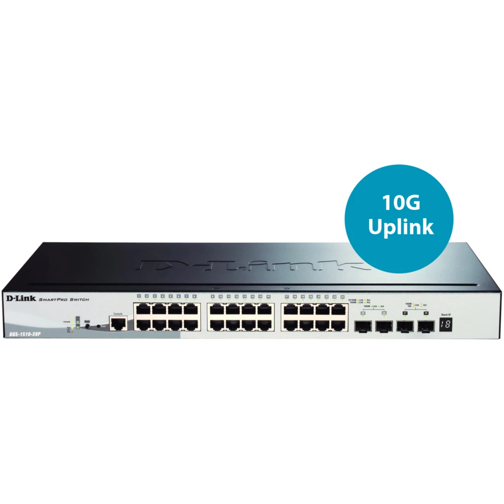 Imagen 2 de Switch D-Link 28-ports Gigabit - 24-ports Gigabit, 2-ports SFP and 2-ports SFP+ 