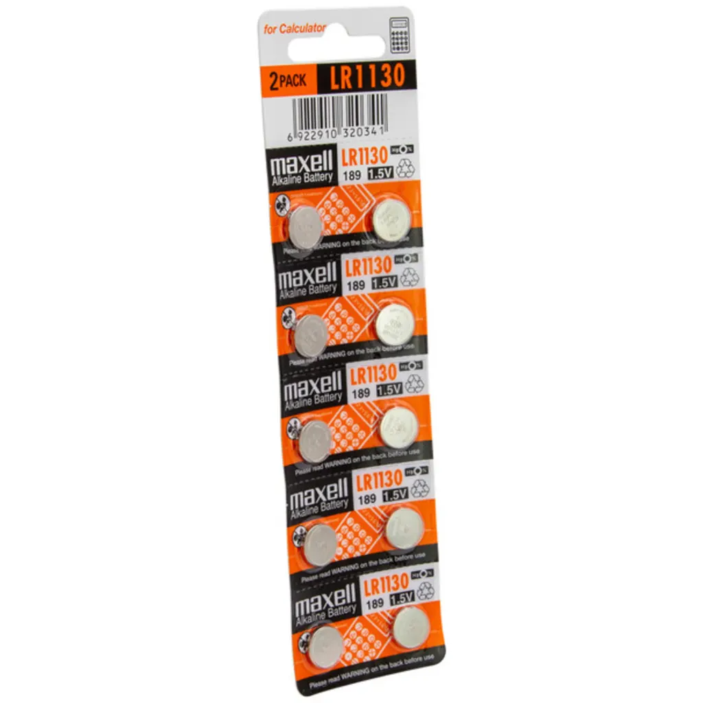 Imagen 2 de BLISTER 10 PILAS MAXELL LR1130 1.5V