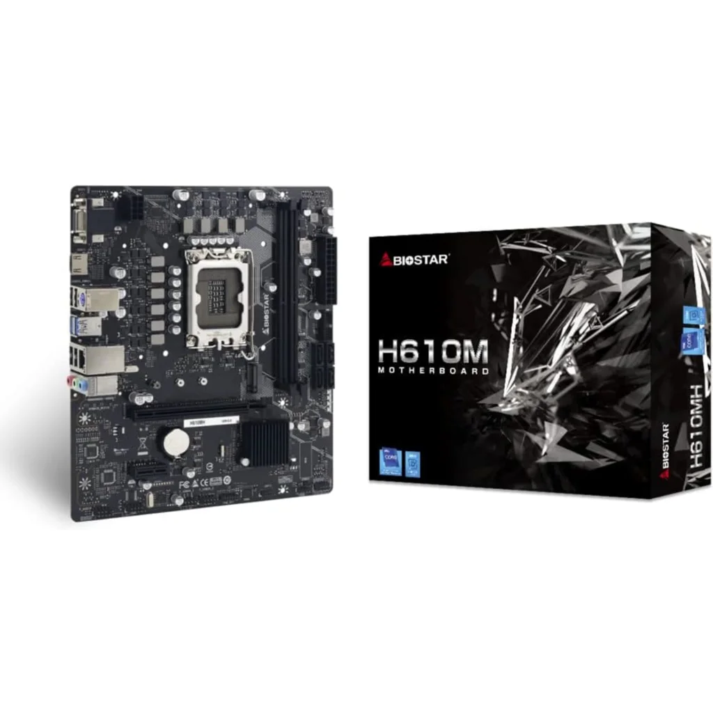 Tarjeta Madre BIOSTAR H610MH v6.2 LGA1700 14°G 2*DDR4 1*M.2 HDMI VGA PS/2