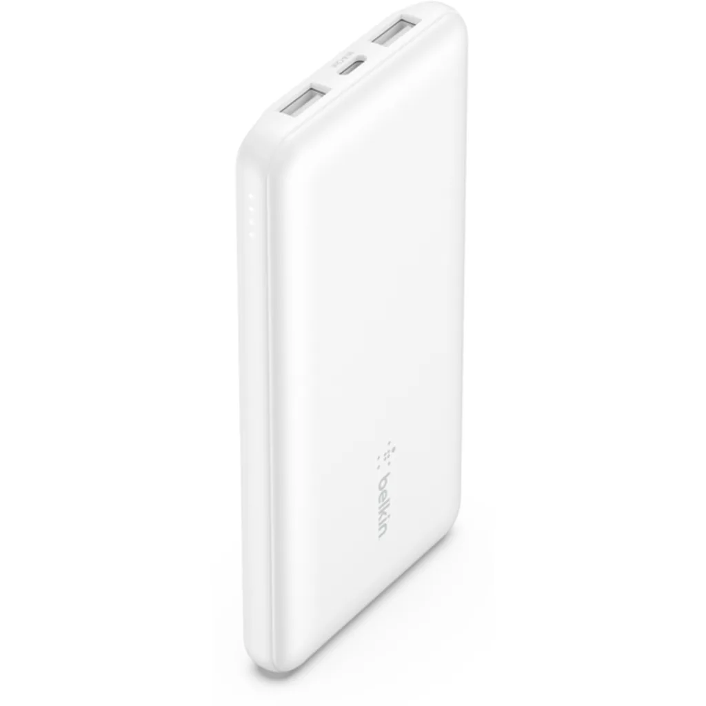 Bateria 10.000 mAh 2xUSB-A 1xUSB-C 15W Belkin blanco