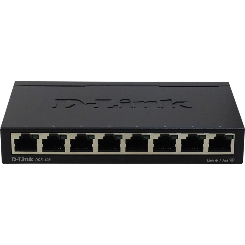 Imagen 3 de Switch D-link DGS-108, 8 Puertos 10/100/1000 16 Gb/s, Gigabit Plug&Play
