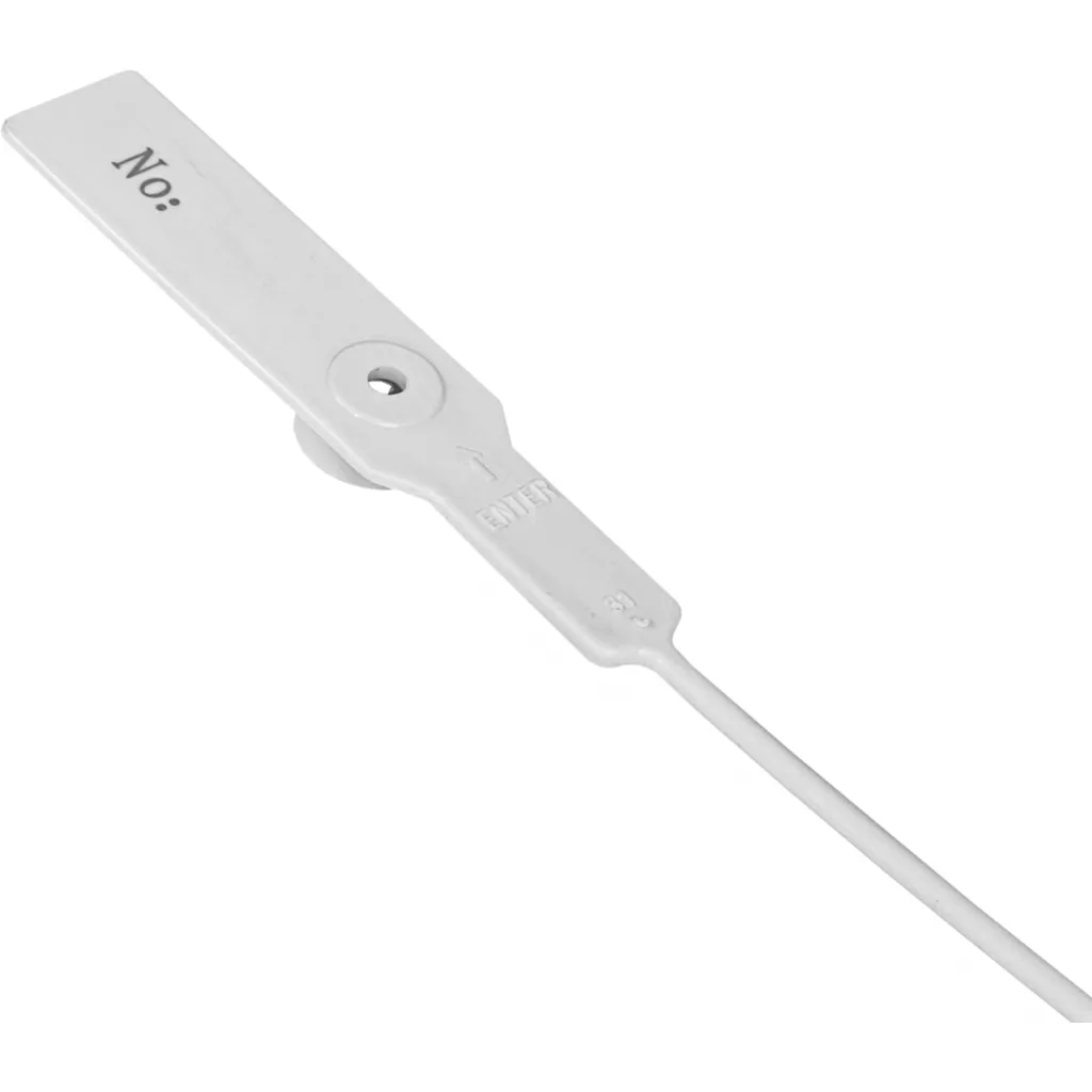 Imagen 3 de 100 Unidades Blanco Sellos De Seguridad Metalgrip Plastico 28cm-largo