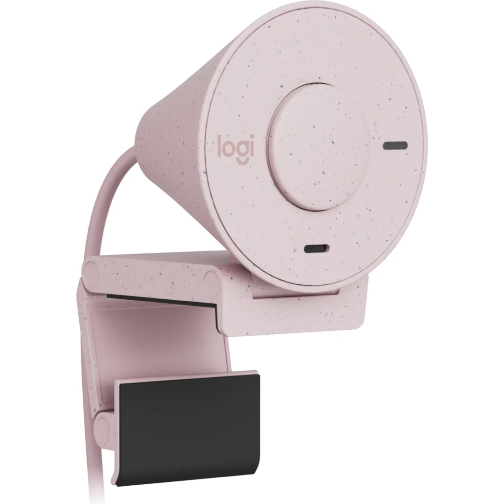 Imagen 1 de Cámara Web Logitech Brio 300,Full HD 1080p 30fps c/Micróf integrado USB Rosado