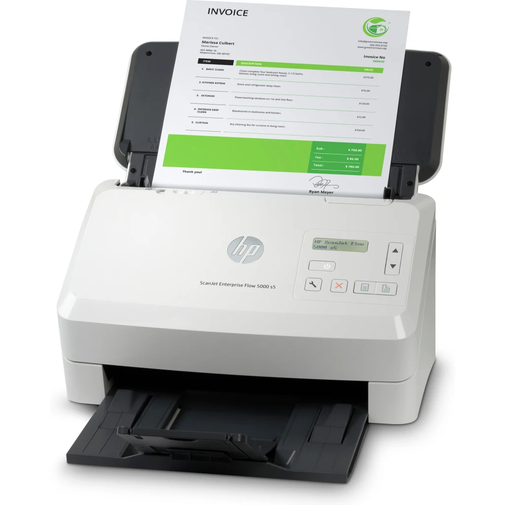 Imagen 1 de Escáner de Escritorio HP ScanJet Enterp Flow 5000 s5 600ppp 65ppm ADF USB3.0